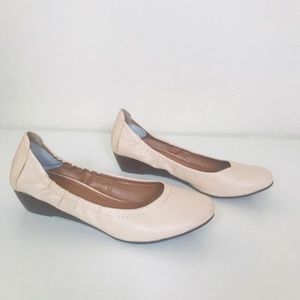 Lucky Brand Cream Ballet Wedges